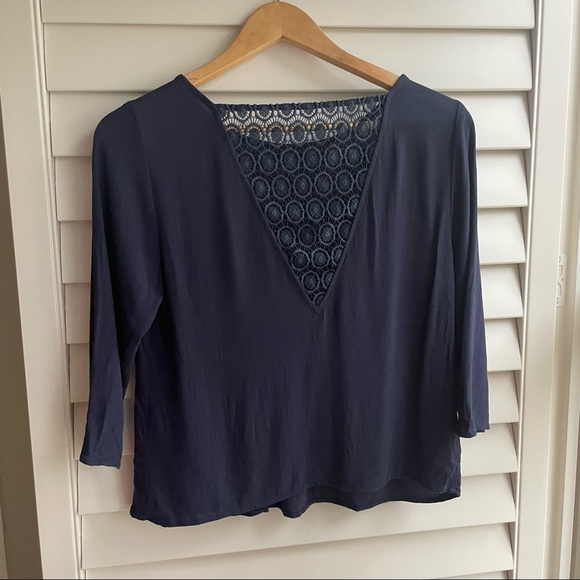 Navy Half Sleeve Top - Picture 3 of 6